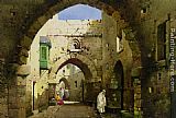 A street in Jerusalem by Charles Leaver